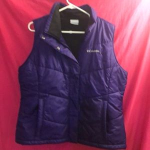 Columbia purple vest xl
